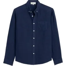 льняная рубашка с длинными рукавами