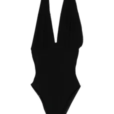 Боди с драпировкой и воротником-хомутом