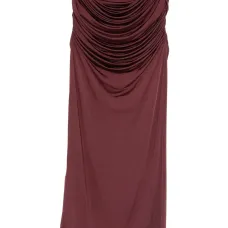 Драпированная миди-юбка