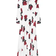 Платье макси с принтом