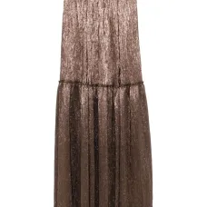 Плиссированная юбка с эффектом металлик