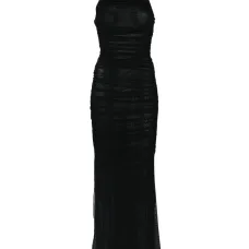 Платье макси с вырезом халтер