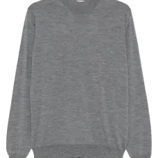 Шерстяной свитер с высоким воротником