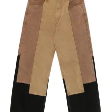 Широкие брюки в стиле пэчворк