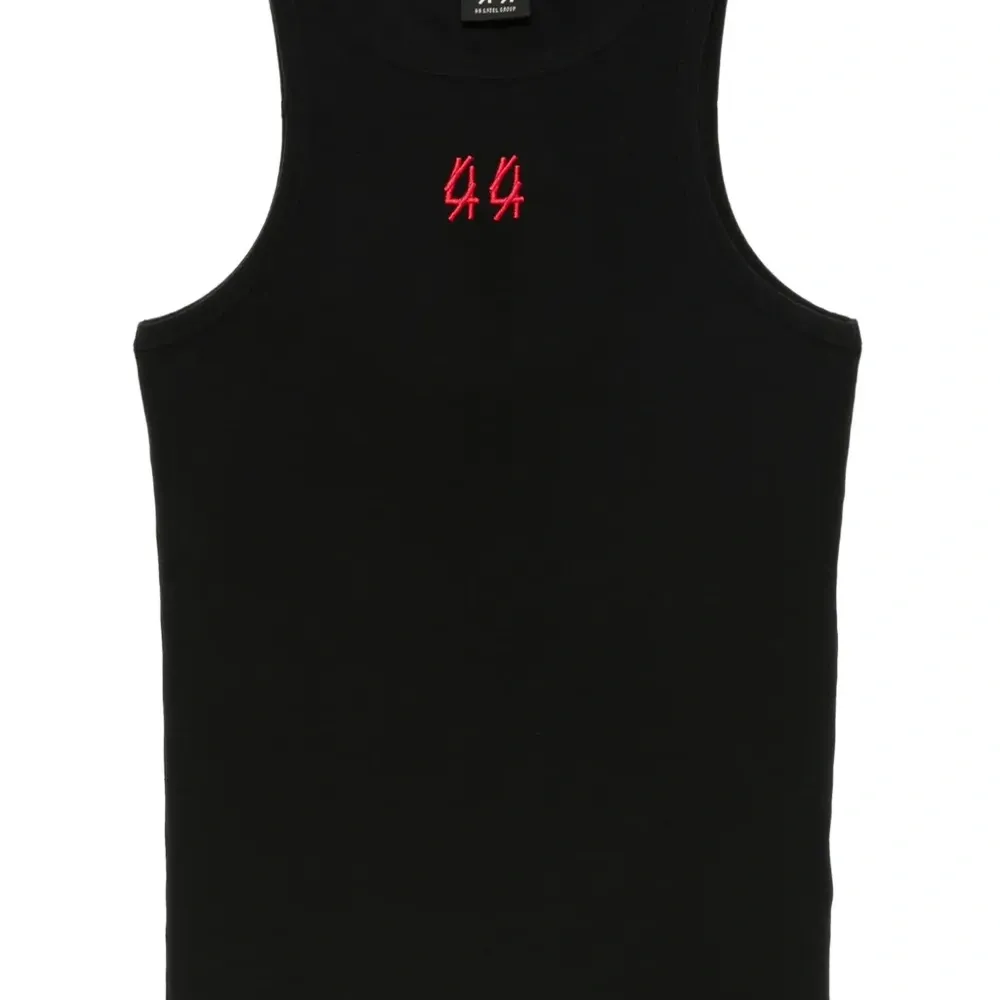 Топ без рукавов с вышитым логотипом Топ без рукавов с вышитым логотипом