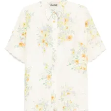 рубашка с цветочным принтом