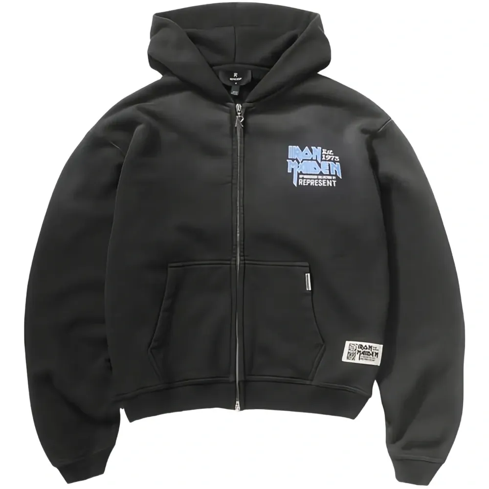 худи Iron Maiden на молнии