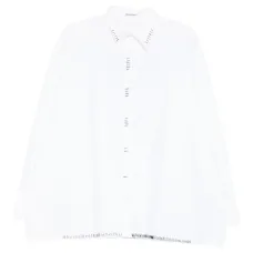 Рубашка с отделкой строчкой