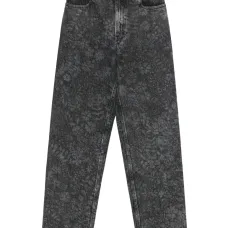 Джинсы из вареного денима