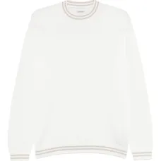 джемпер с отделкой в полоску