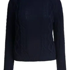 Свитер фактурной вязки из шерсти мериноса