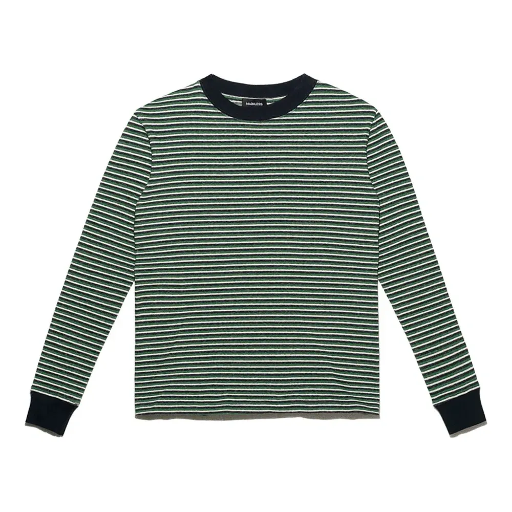 Полосатый топ с длинными рукавами