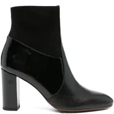 Лакированные ботильоны Eytu 85 на блочном каблуке