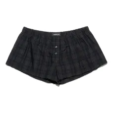 Клетчатые шорты на пуговицах