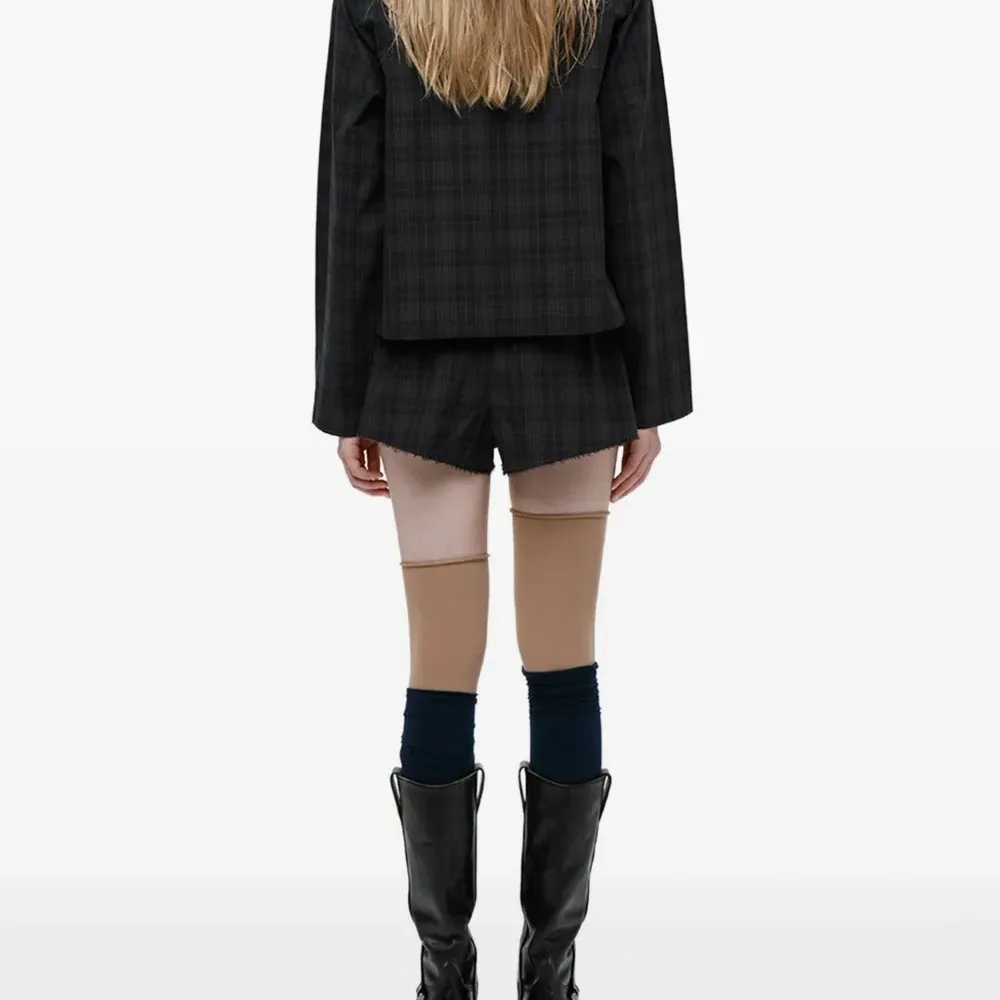 Клетчатая рубашка с короткими рукавами