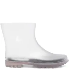 Резиновые сапоги с рифлёной прозрачной подошвой