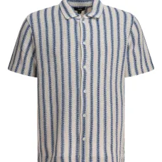 Полосатая рубашка с короткими рукавами