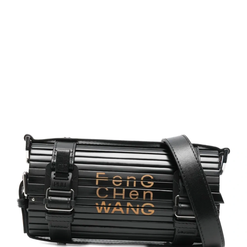 Цилиндрическая бамбуковая сумка на плечо