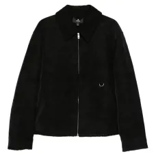 Куртка на молнии с меховым воротником