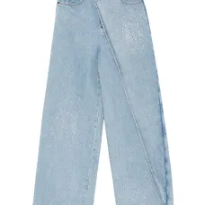 Декорированные джинсы со вставками Декорированные джинсы со вставками