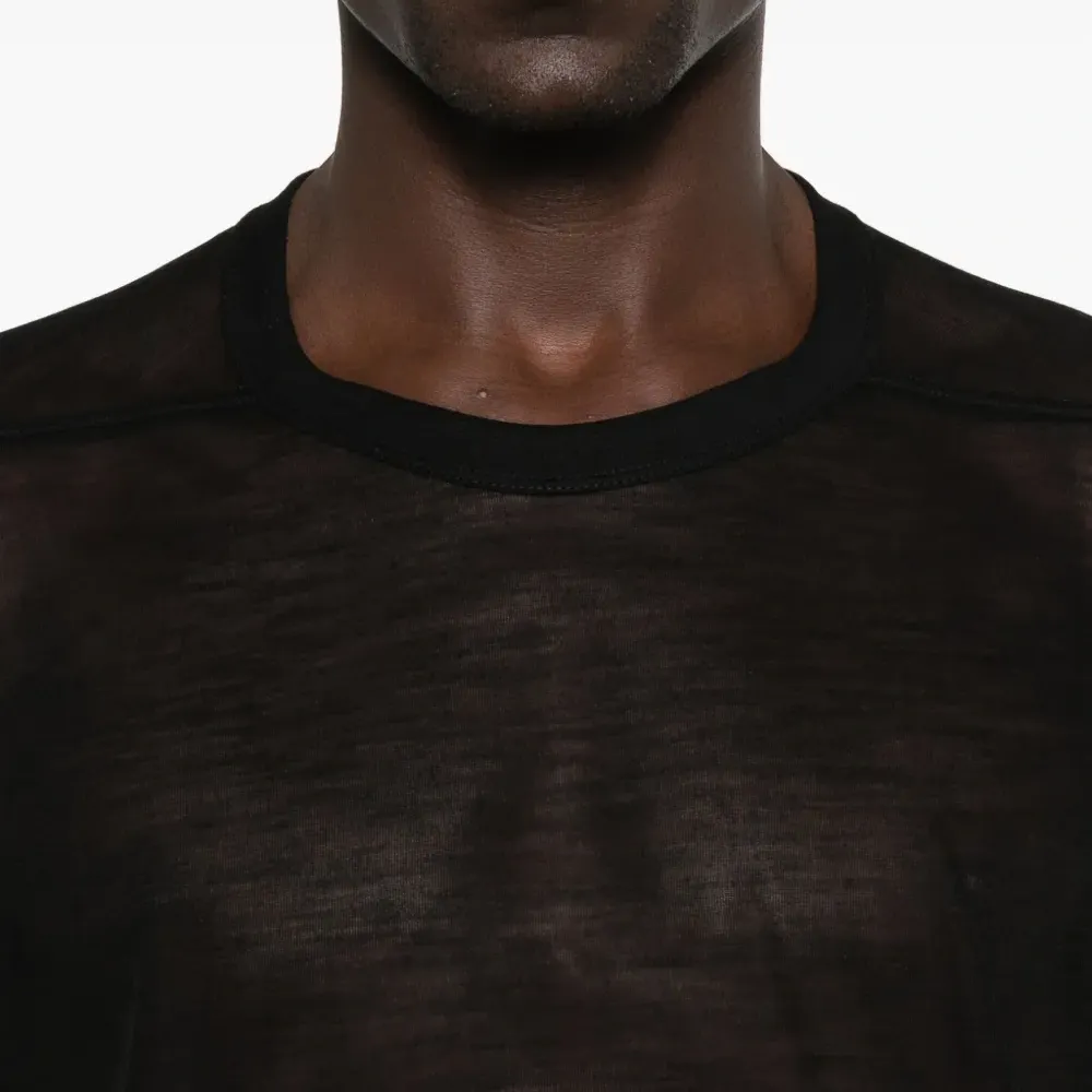 Прозрачная футболка из шерсти