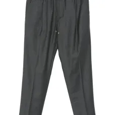 Плиссированные брюки на завязках