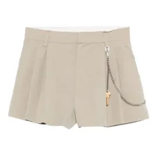 шорты с цепочкой и складками шорты с цепочкой и складками