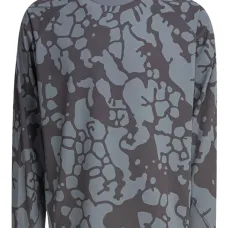 Футболка с рукавами реглан и абстрактным принтом