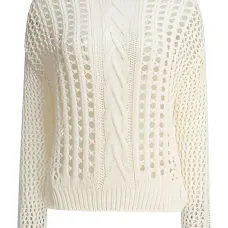 Свитер фактурной вязки