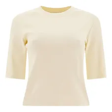 Топ в рубчик с круглым вырезом