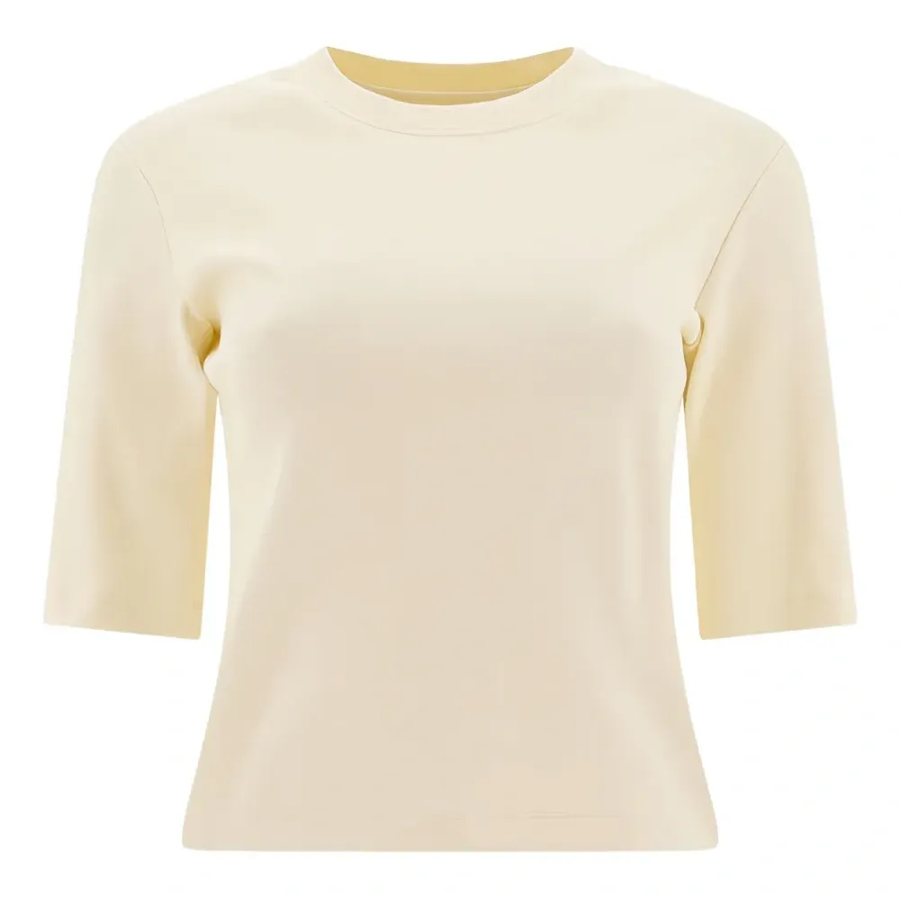 Топ в рубчик с круглым вырезом Топ в рубчик с круглым вырезом