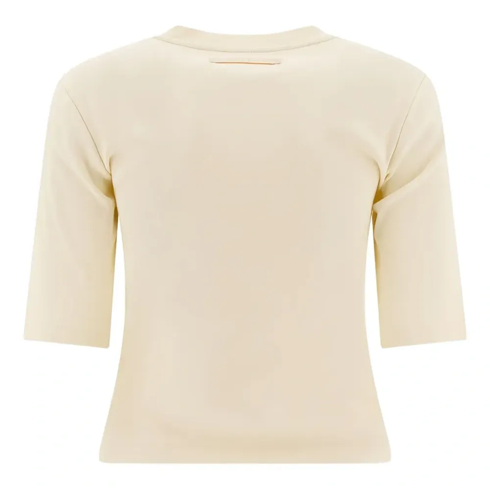 Топ в рубчик с круглым вырезом Топ в рубчик с круглым вырезом