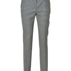 Шерстяные брюки в клетку