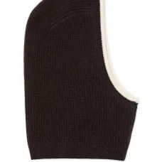 Балаклава в рубчик с контрастной отделкой