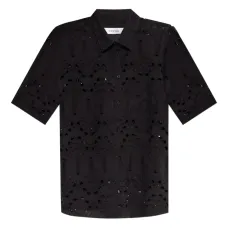 Рубашка с короткими рукавами и вышивкой