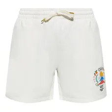 Шорты с кулиской и вышитым логотипом