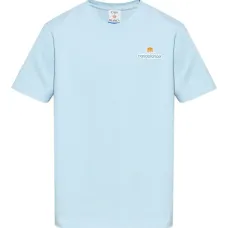 Футболка с круглым вырезом и вышитым логотипом