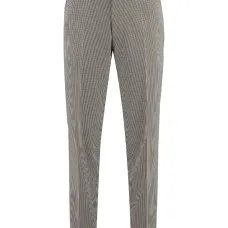 брюки в ломаную клетку