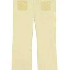 Брюки с кружевной вышивкой