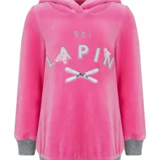 Платье-худи с принтом