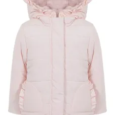 Стеганая куртка с оборками