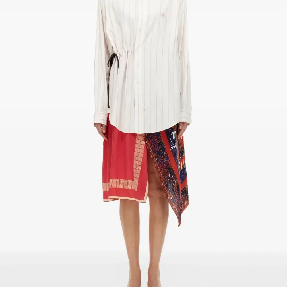 Полосатое платье с кулиской Полосатое платье с кулиской