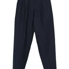 Брюки с эластичным поясом и складками