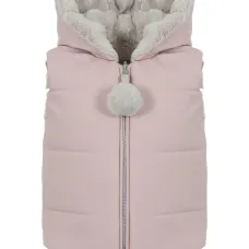 Стеганый жилет с капюшоном