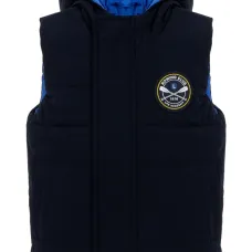 Стеганый жилет с капюшоном