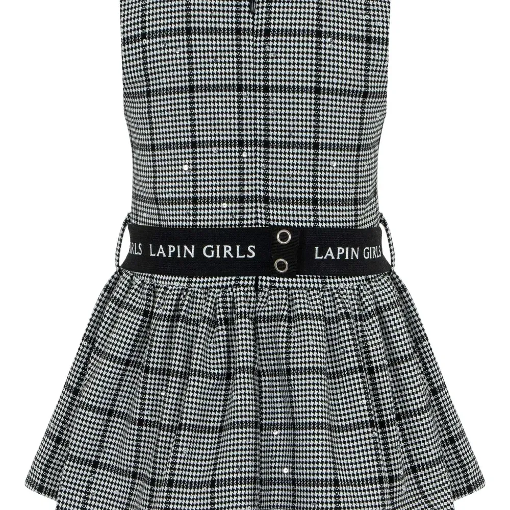 декорированное платье в клетку