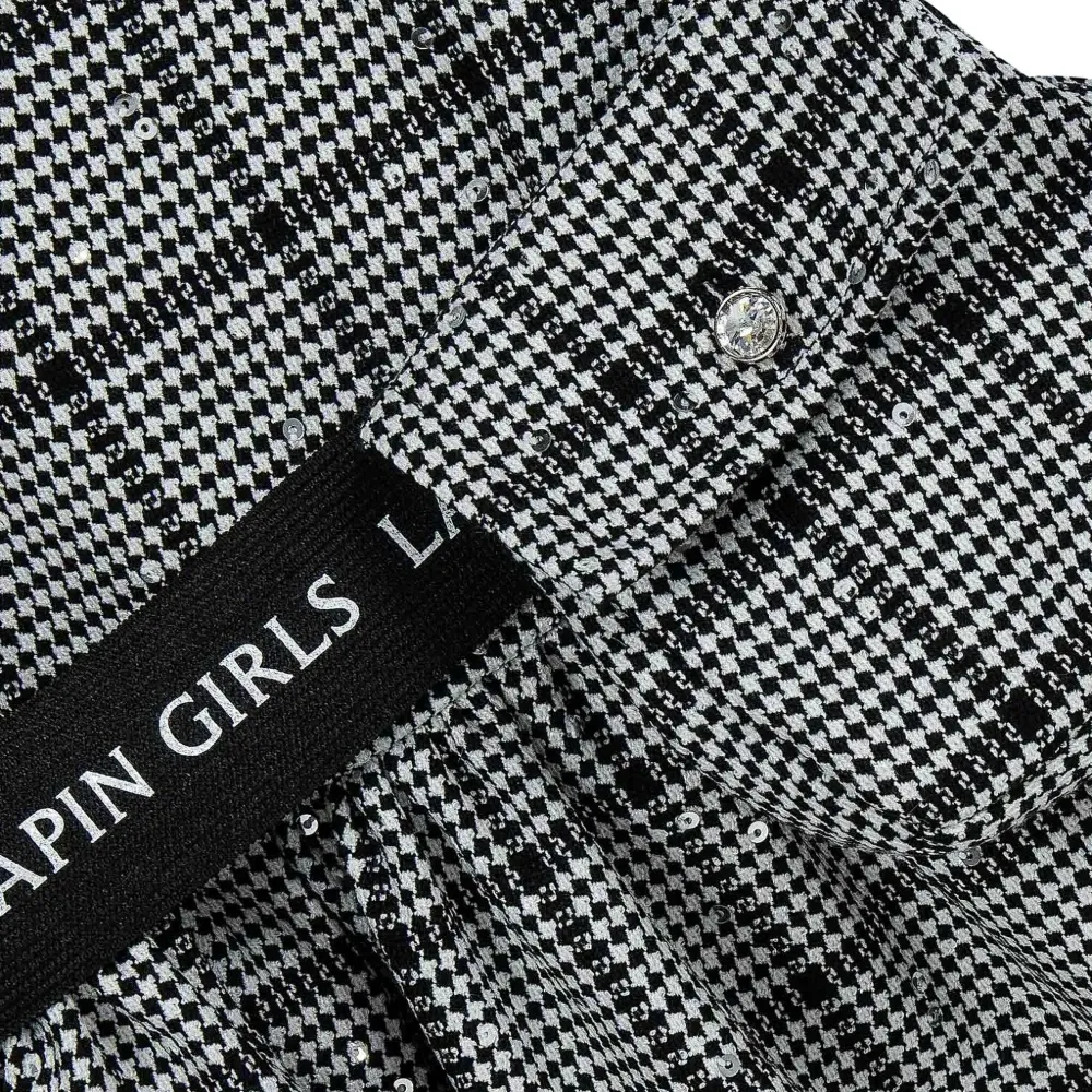 декорированное платье в клетку