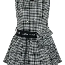 декорированное платье в клетку