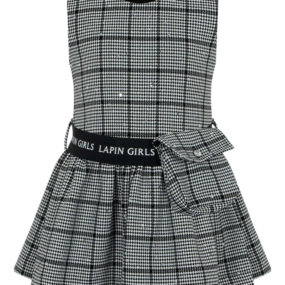 декорированное платье в клетку