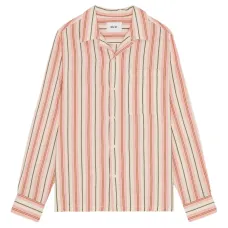 полосатая рубашка на пуговицах
